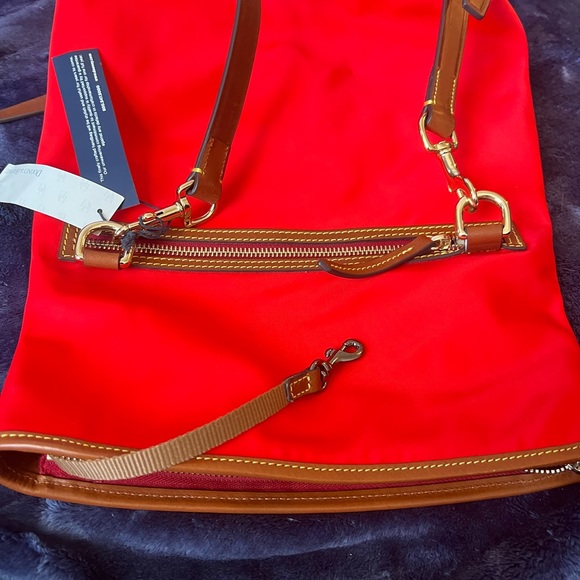 Dooney and Bourke Flapover Crossbody Red New with Tags - Picture 7 of 10